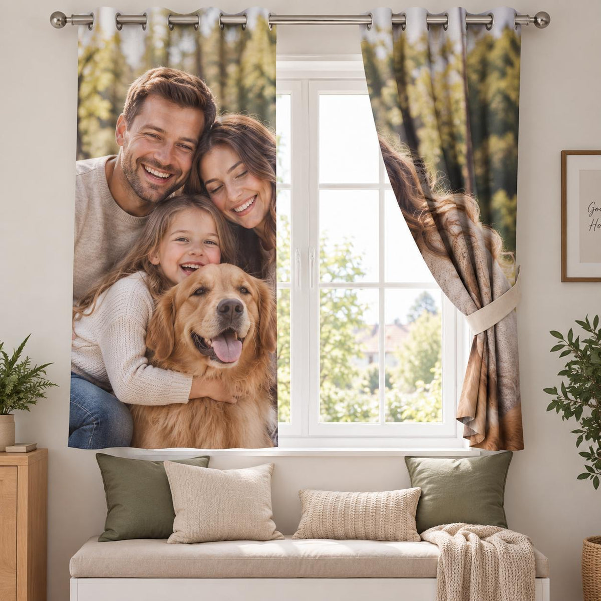 Personalised Photo Curtain - Custom Curtain With Your Photo