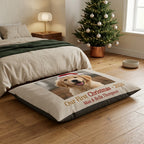 Personalised Chirstmas Photo Pet Beds  Custom Photo & Message Design