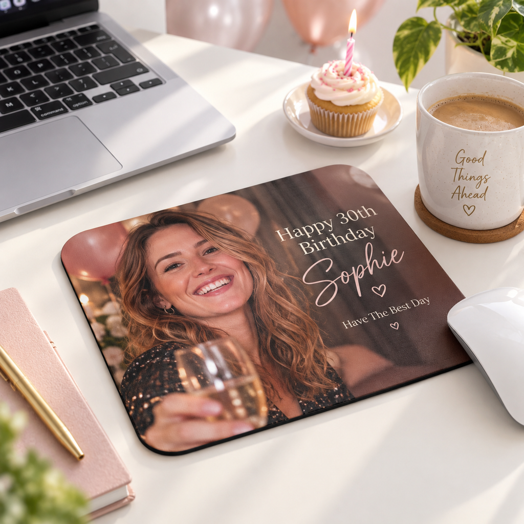 Personalised Birthday Photo Magnet – Upload Your Own Photos, Name and Message | Custom Fridge Magnet