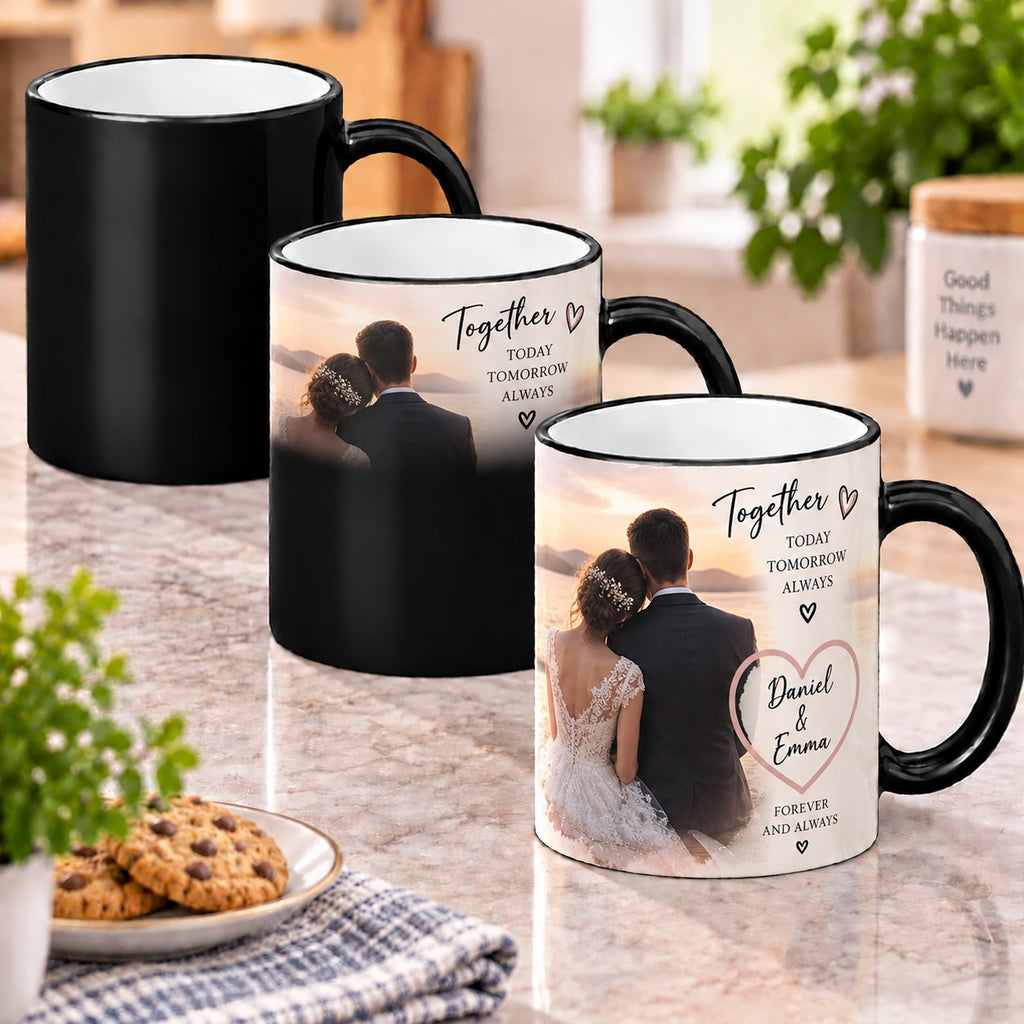 Personalised Memorial Photo Heat Changing Mug – In Loving Memory Custom Mug