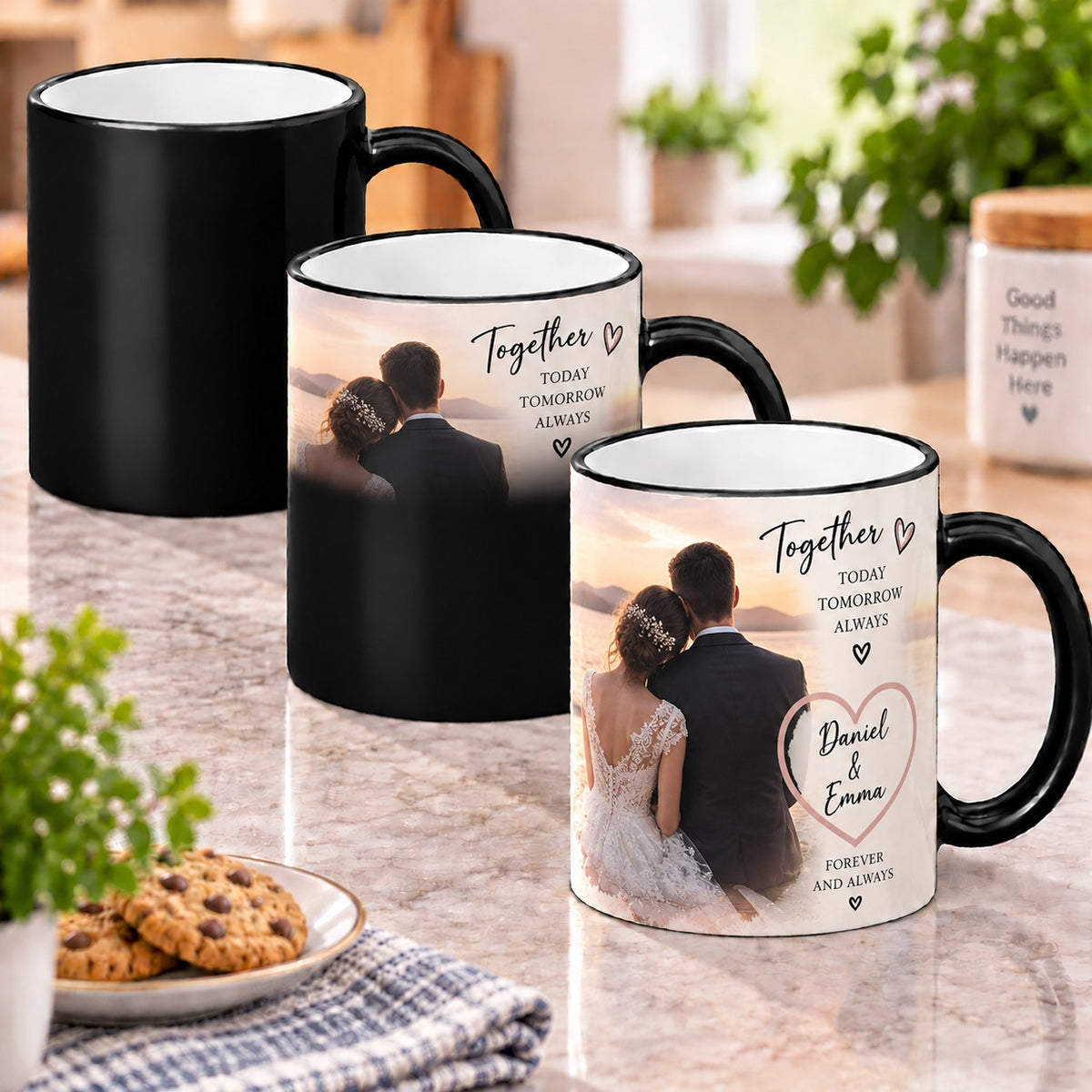 Personalised Memorial Photo Heat Changing Mug – In Loving Memory Custom Mug