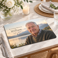 Personalised Memorial Photo Placemat  - Custom Design With Photo, Name & Dates