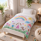 Personalised Artwork Photo Cot Bedding Duvet Cover & Pillowcase Set -  Cot Bedding Duvet Cover & Pillowcase Set With Custom Artwork