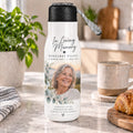 Personalised Memorial Photo Travel Bottle – Upload Your Own Photo, Name and Dates | Custom Photo Water Bottle