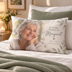 Personalised Memorial Photo Pillowcase  - Custom Design With Photo, Name & Dates