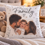 Personalised Kids Cushion - Custom Cushion With Your Child Photo & Name