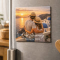 Personalised Travel Photos Magnet – Upload Your Own Photos and Message | Custom Fridge Magnet
