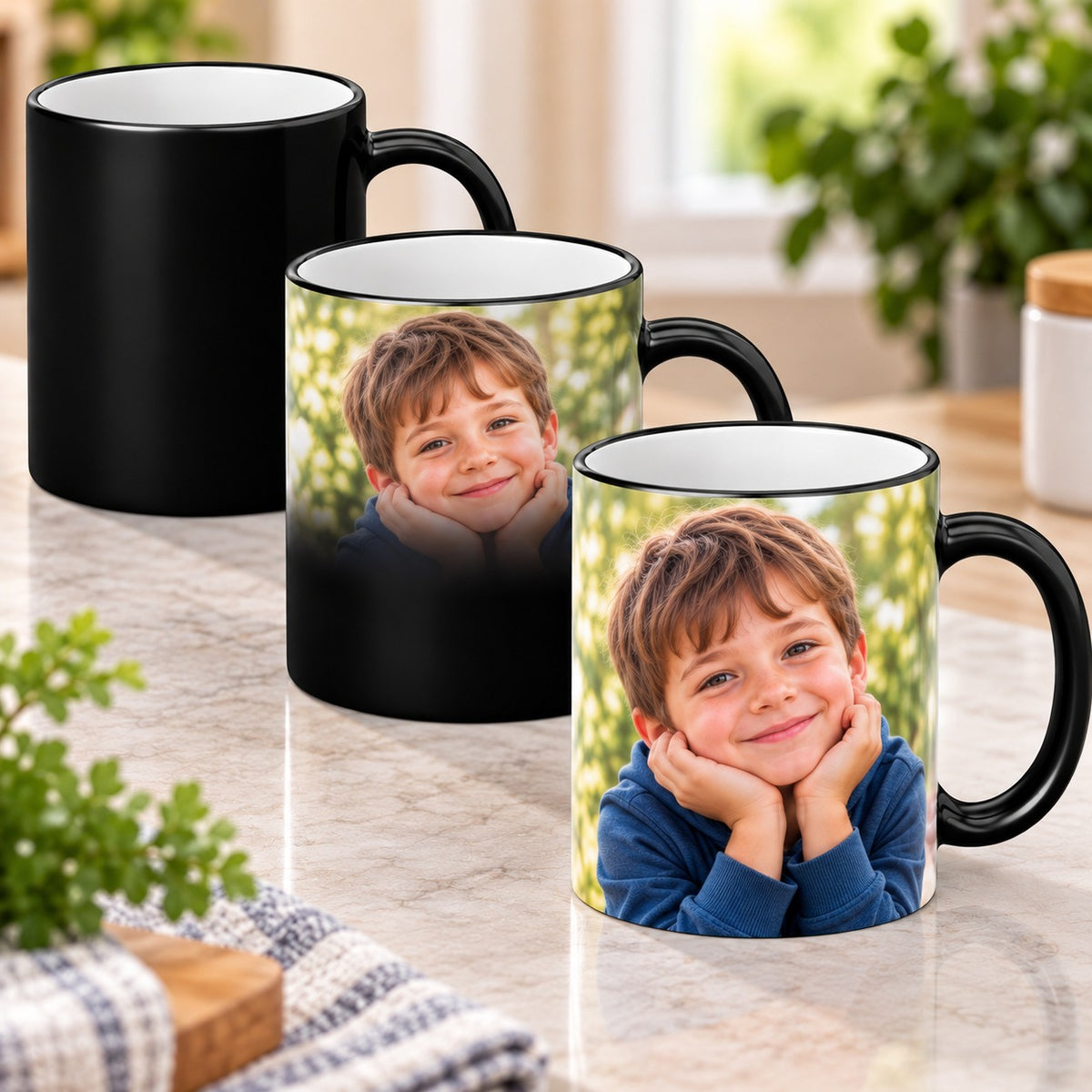 Personalised Photo Heat Changing Mug – Custom Mug With Your Photo