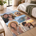 Personalised 5 Photos Collage Rug - Custom Rug With Your Photos