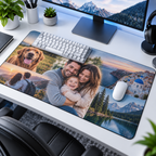 Personalised Photo Collage Gaming Mat – Custom 5 Photos Design