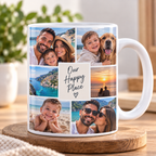 Personalised 6 Photos Collage Mug - Custom Mug With Your Photos