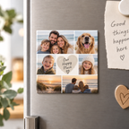 Personalised 6 Photos Collage Magnet – Upload Your Own Photos | Custom Fridge Magnet