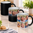 Personalised Photo Collage Heat Changing Mug – Custom Mug With 6 Photos
