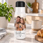Personalised Photo & Name Travel Bottle – Upload Your Own Photo and Name | Custom Photo Water Bottle