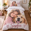 Personalised Photo & Name Duvet Cover  - Custom Design With Your Photo & Name
