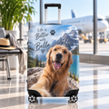 Personalised Photo & Message Luggage Cover - Custom Luggage Cover With Your Photo & Message