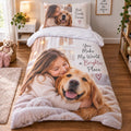 Personalised Photo & Message Duvet Cover  - Custom Design With Your Photo & Message