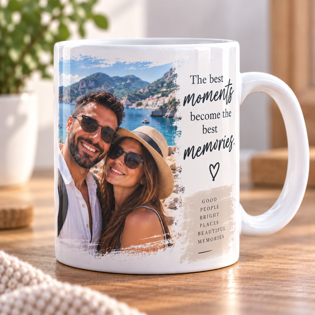 Personalised Message Mug - Custom Mug With Your Photo & Message