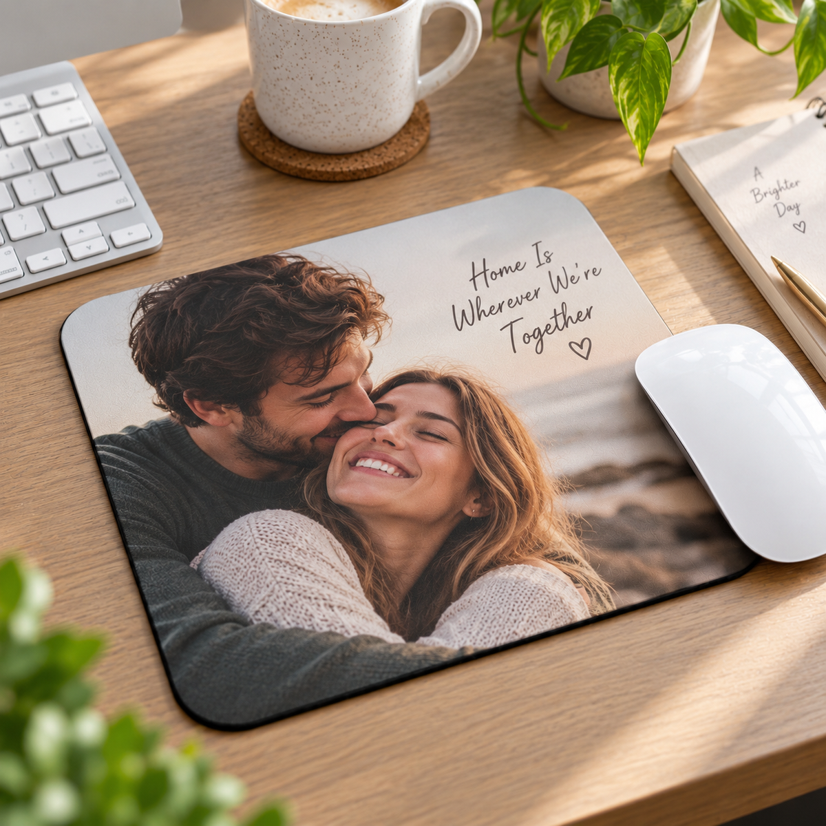 Personalised Photo & Message Magnet – Upload Your Own Photo and Message | Custom Fridge Magnet