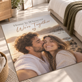 Personalised Photo & Message Rug - Custom Rug With Your Photo & Message