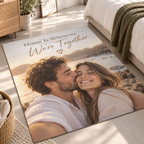 Personalised Photo & Message Rug - Custom Rug With Your Photo & Message