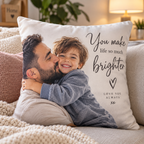 Personalised Message Cushion - Custom Cushion With Your Photo & Message