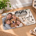 Personalised Family Photo With Message Make-Up Bag – Upload Your Own Pet Photo and Name | Custom Photo Cosmetic Bag