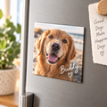 Personalised Pet Photo Magnet – Upload Your Own Pet Photo and Name | Custom Fridge Magnet