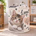 Personalised Pet Photo Toy Bag  - Custom Dog & Cat Design With Name
