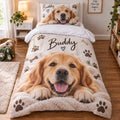 Personalised Pet Photo Duvet Cover  - Custom Dog & Cat Design With Name