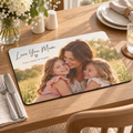 Personalised Mum Photo Placemat  - Custom Mother's Day Design With Photo & Message