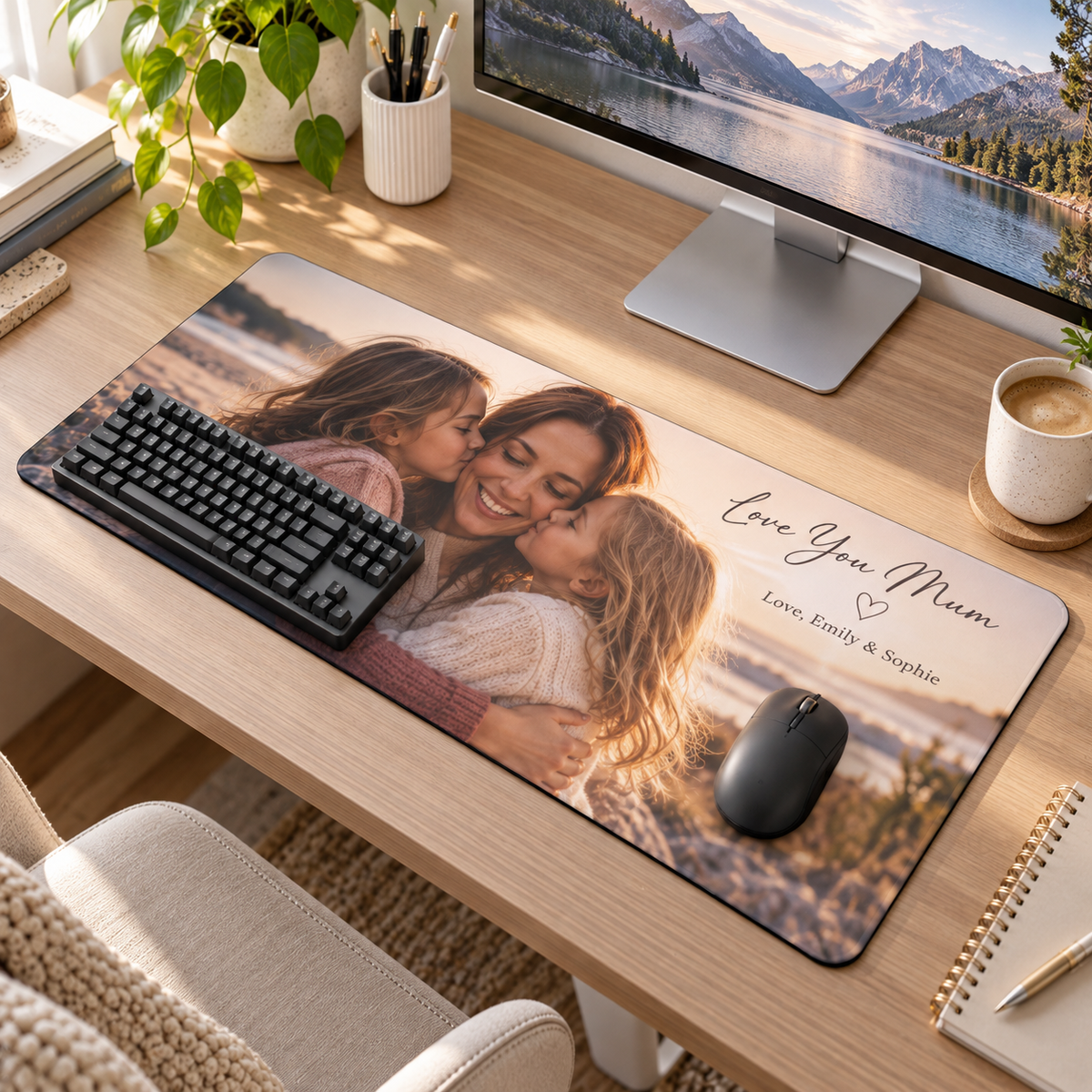 Personalised Mum Photo Gaming Mat – Custom Photo Design