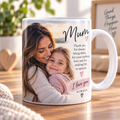 Personalised Mum Photo Mug - Custom Mother's Day Mug With Photo & Message