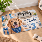 Personalised Pet Birthday Photo With Message Make-Up Bag – Upload Your Own Photo and Message | Custom Photo Cosmetic Bag