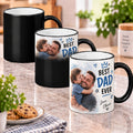 Personalised Dad Photo Heat Changing Mug – Custom Mug With Photo & Message