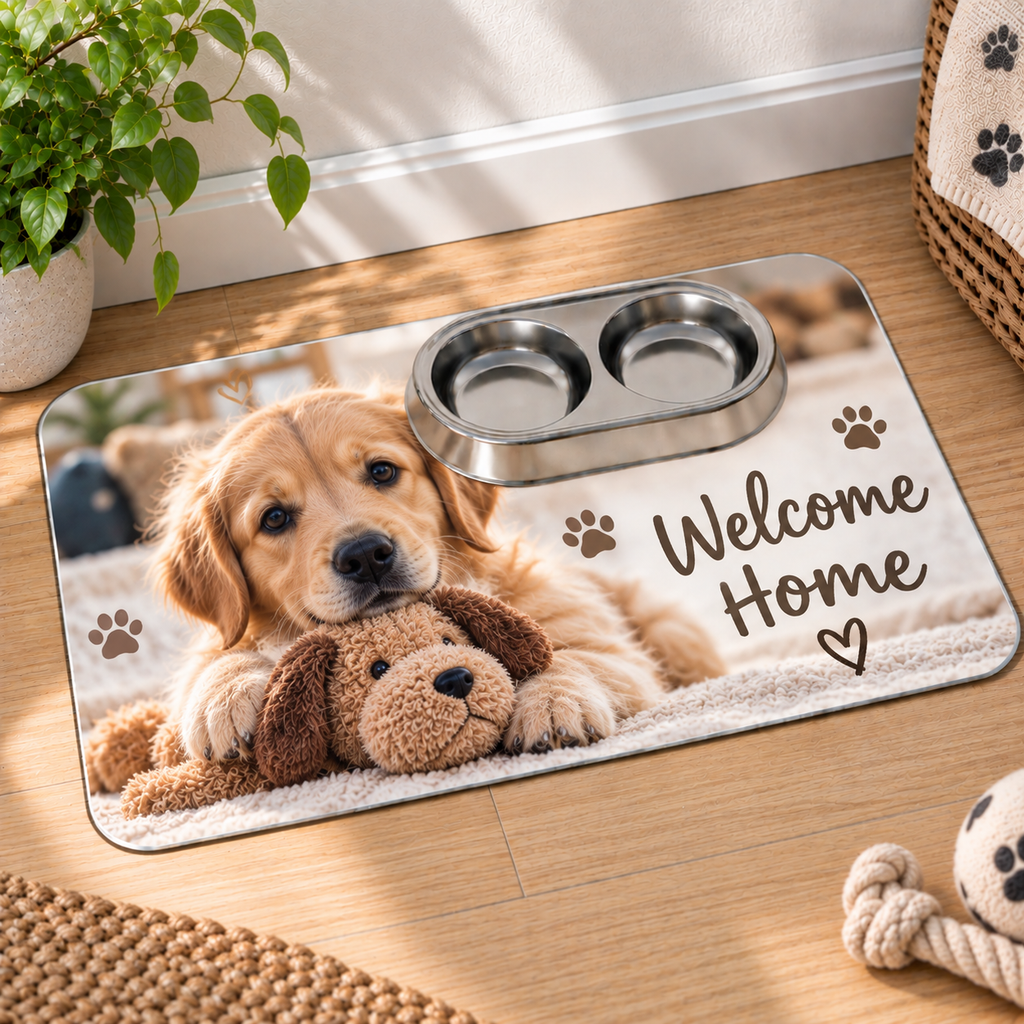 Personalised Pet Photo & Message Make-Up Bag – Upload Your Own Photo and Message | Custom Photo Cosmetic Bag