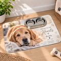 Personalised Pet Photo With Message, Date and Name Make-Up Bag – Upload Your Own Pet Photo and Message | Custom Photo Cosmetic Bag