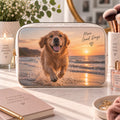 Personalised Pet Photo With Message Make-Up Bag – Upload Your Own Pet Photo and Message | Custom Photo Cosmetic Bag