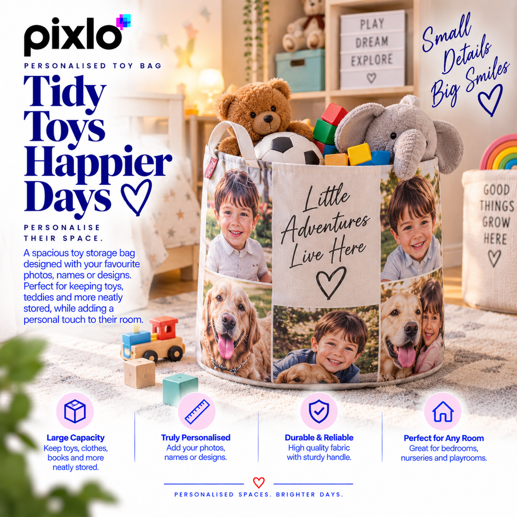 Personalised Photo Toy Bag – Upload Your Own Picture
