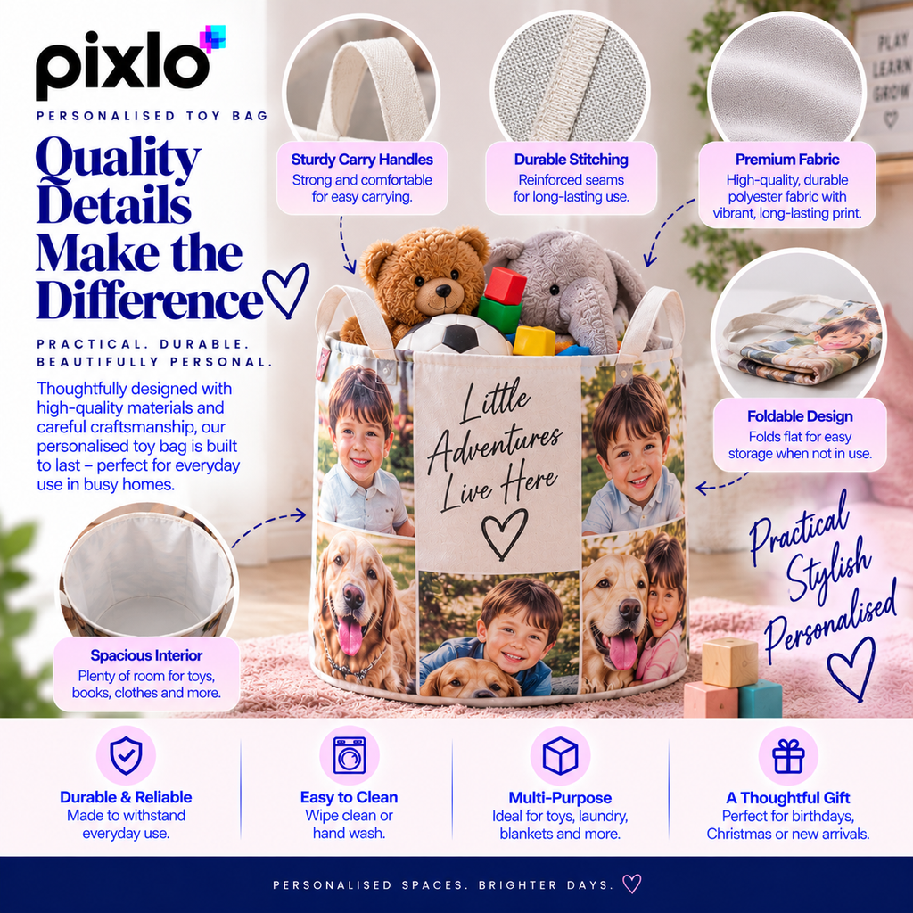Personalised Photo Toy Bag – Upload Your Own Picture