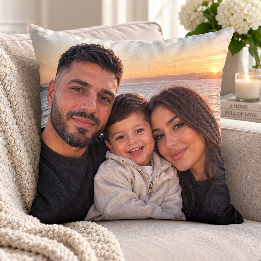 Personalised Photo Cushion – Upload Your Own Photo