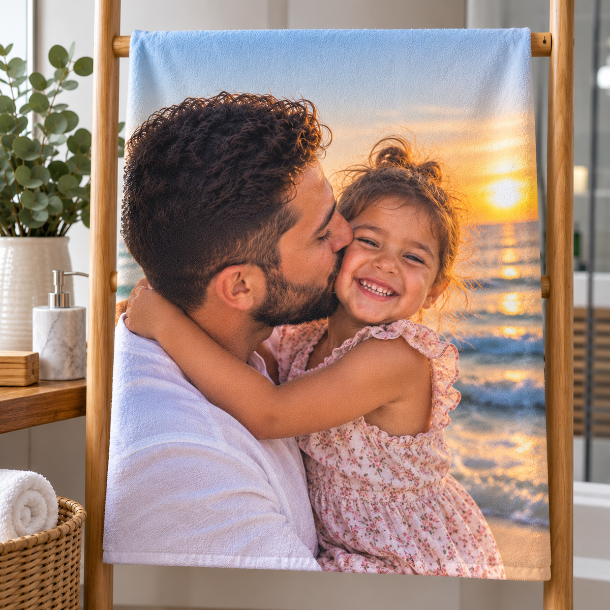 Personalised Photo Towel – Upload Your Own Picture