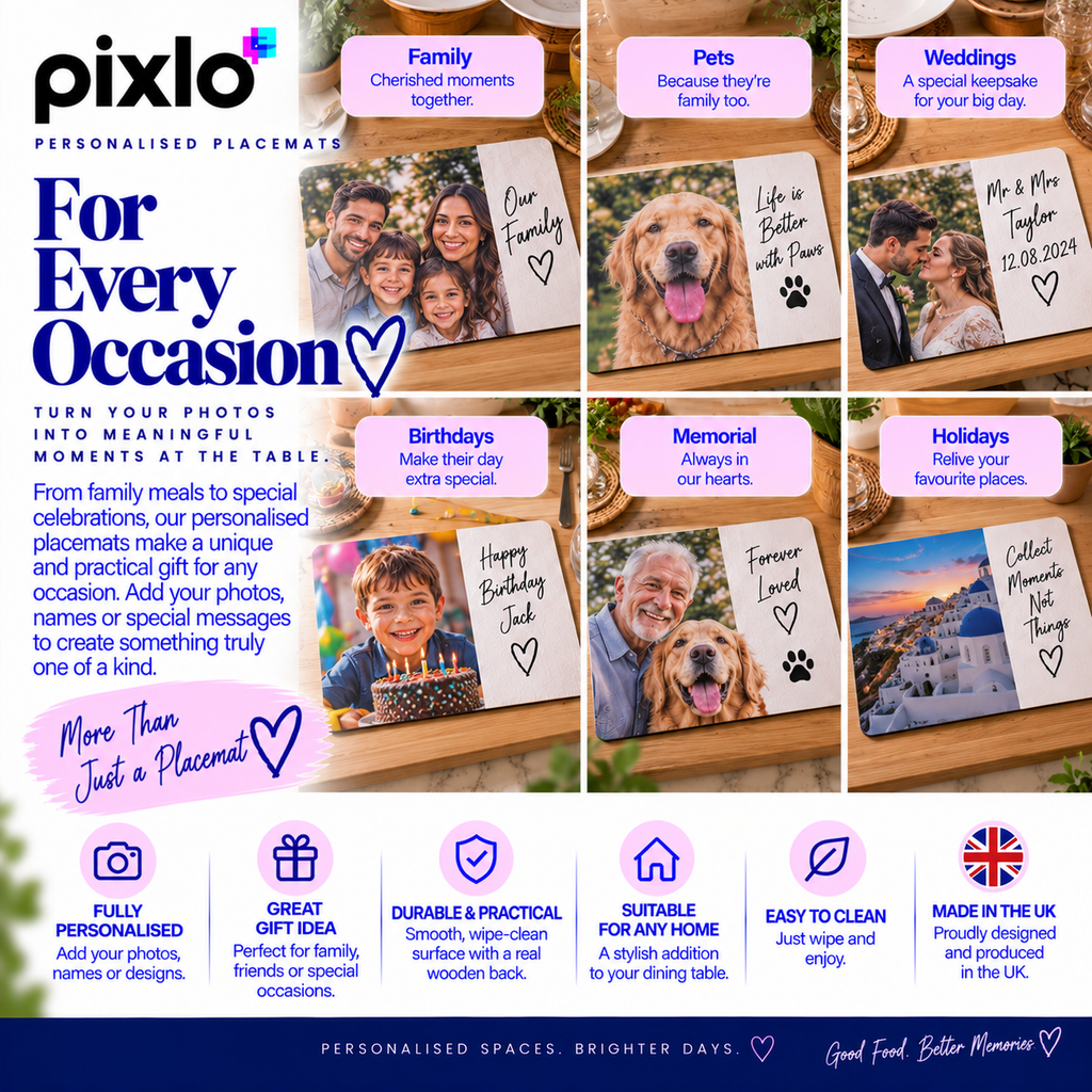 Personalised Photo Placemat – Upload Your Own Picture