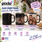 Personalised Wedding Photo Heat Changing Mug – Custom Mug With Names & Date