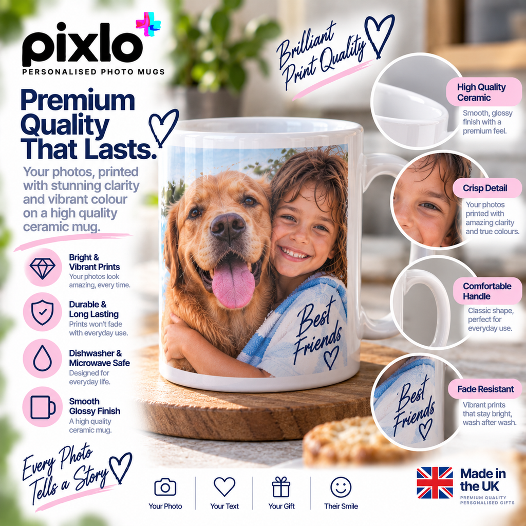 Personalised Mum Photo Mug - Custom Mother's Day Mug With Photo & Message