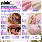 Personalised Pet Photo With Text Make-Up Bag – Upload Your Own Pet Photo and Text | Custom Photo Cosmetic Bag