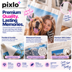 Personalised Dad Photo Tote Bag – Upload Your Own Photo and Message | Custom Photo Shopping Bag