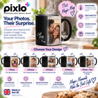 Personalised Photo Collage Heat Changing Mug – Custom Mug With 6 Photos