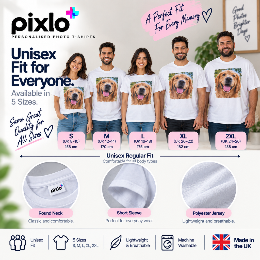Personalised Birthday Photo T-shirt  - Custom Birthday Design With Photos, Name & Message