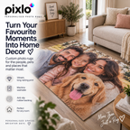 Personalised Travel Photo Rug - Custom Rug  With Photo and Name